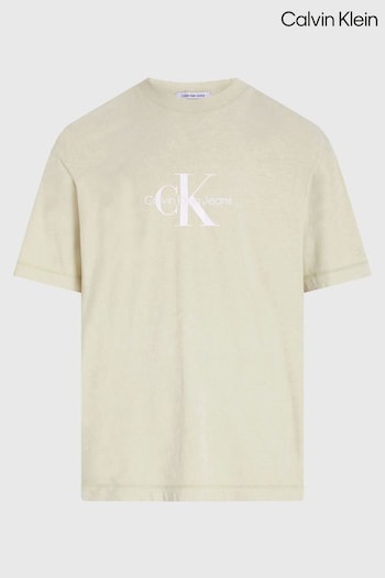 Calvin Slipper Klein Green Logo T-Shirt (N24163) | £45