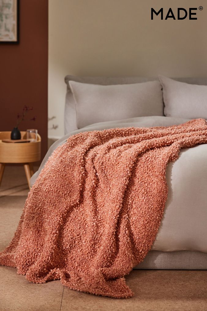 Orange Throws Rust Burnt Orange Blanket Next UK