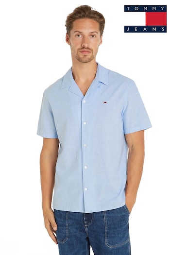 Tommy for Jeans Linen Blend Camp Shirt (N24267) | £55