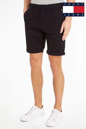 Tommy Jeans Cream Scanton Shorts Stretch (N24278) | £55