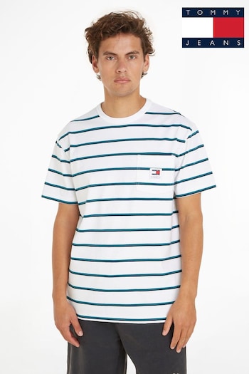 Tommy Jeans Regular Stripe T-Shirt (N24281) | £40