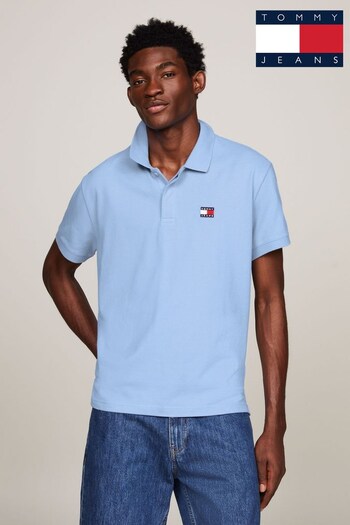 Tommy coton Jeans Badge Polo Top (N24304) | £60