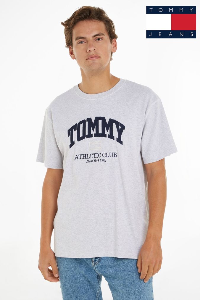 Tommy jeans clearance grey t shirt