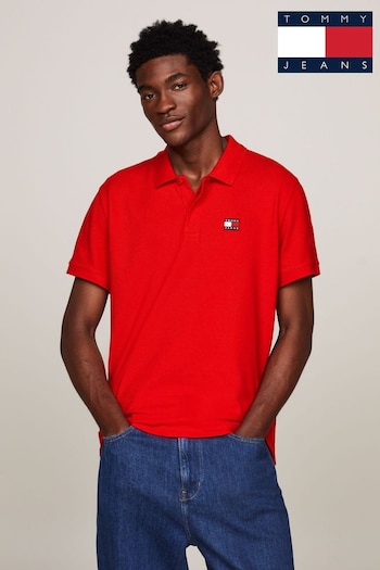 Tommy hooded Jeans Badge Polo Top (N24322) | £60