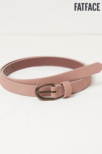 FatFace Pink Skinny Scalloped Keeper Belt (N24403) | £25