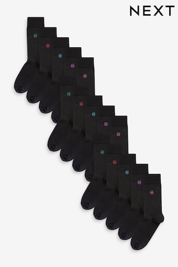 Rainbow Logo 15 Pack Embroidered Lasting Fresh Socks (N24416) | £32