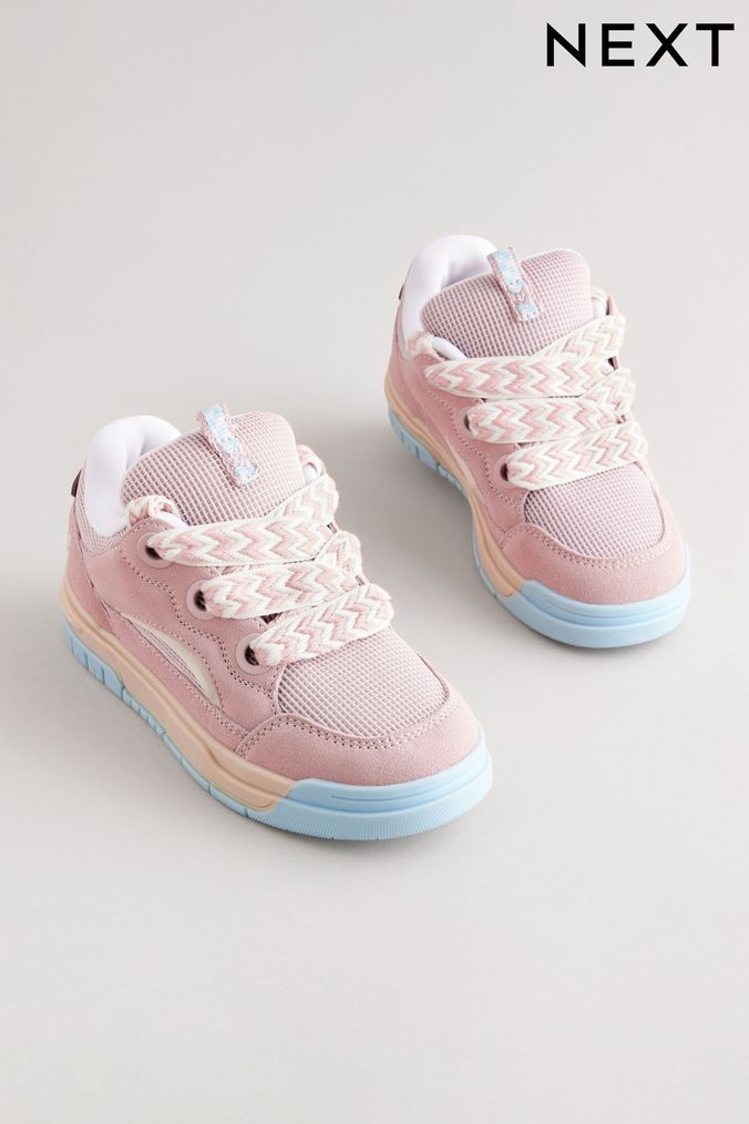 Pink lace shoes uk top