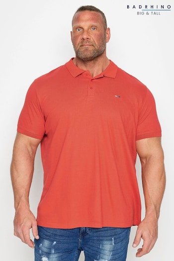 BadRhino Big & Tall Red Cap Polo Shirt (N24444) | £19