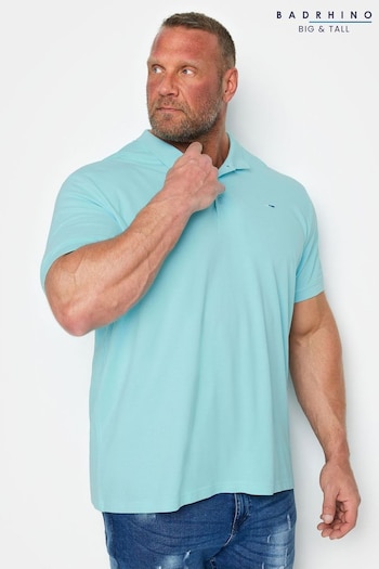 BadRhino Big & Tall Blue Polo Shirt (N24457) | £19
