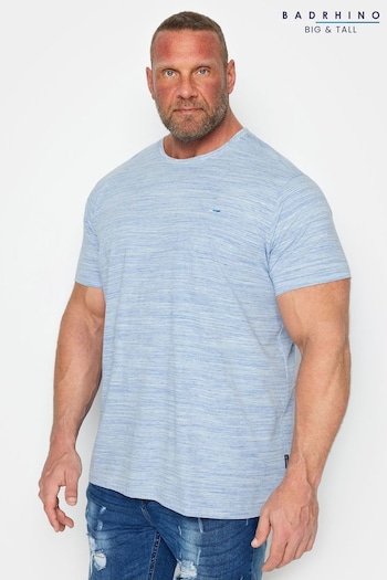 BadRhino Big & Tall Blue Slub T-Shirt (N24465) | £19