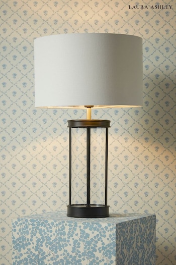 Laura Ashley Black Harrington Small Table Lamp (N24497) | £100