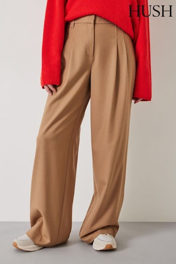 Hush Brown Aoife High Waist Trousers (N24512) | £129