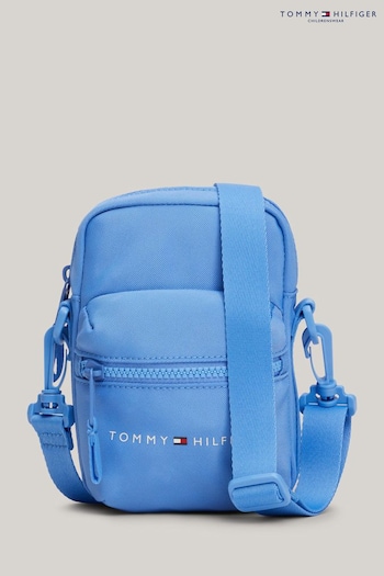 Tommy Hilfiger Mini Blue Essential Reporter Handbag (N24528) | £45