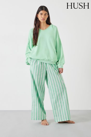 Hush Green Adair Stripe Pyjama Trousers (N24546) | £49