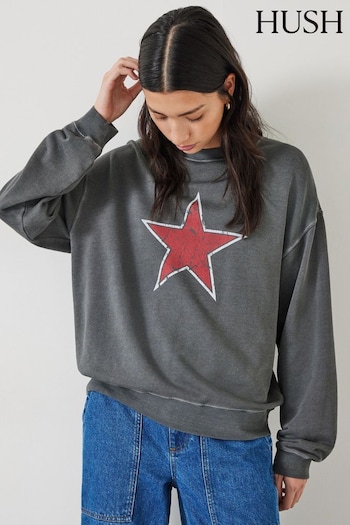 Hush Grey Seona Star Sweatshirt (N24568) | £65