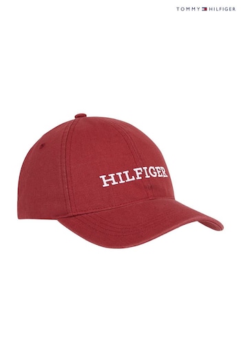 Tommy Hilfiger Red Monotype Logo Cap (N24606) | £45