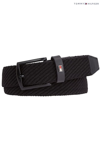 Tommy Hilfiger Denton 3.5 Black Elastic Belt (N24615) | £50