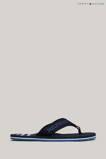 Tommy Hilfiger Blue Sporty Hilfiger Beach Sandals Gray (N24816) | £40