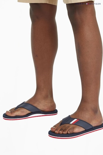 Tommy Hilfiger Blue Padded Beach Sandals (N24829) | £40