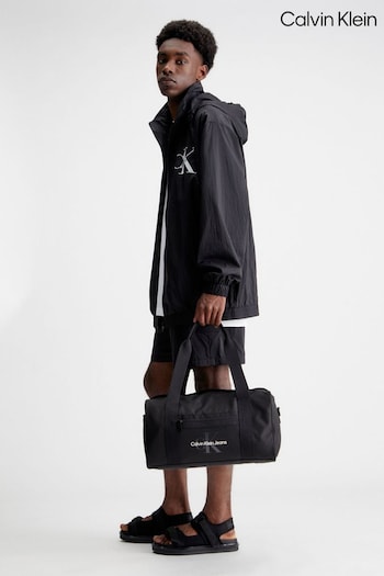 Calvin Klein Black Sport Logo Essentials Duffle Bag (N24835) | £90