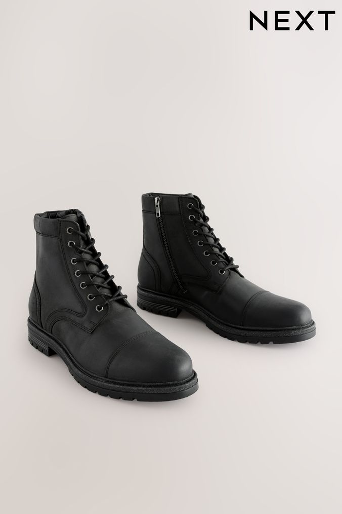 Next black boots mens deals