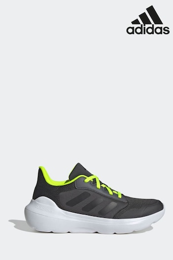 adidas Black/Green Junior Tensaur Run 3.0 Trainers (N25190) | £30