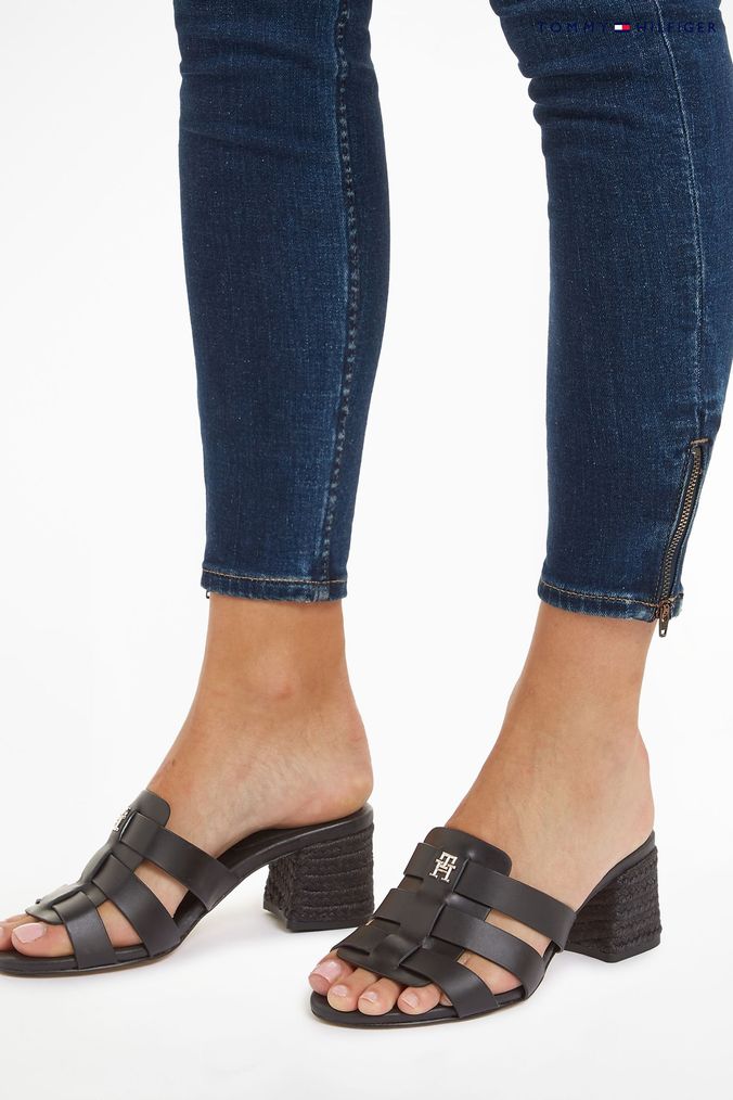 Tommy hilfiger block heel sandals on sale