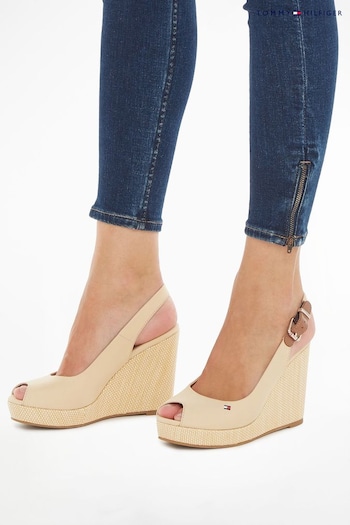 Tommy con Hilfiger Iconic Elba Slingback Wedges (N25266) | £85