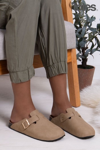 Totes Natural Cashew Totes Ladies Clog Shoes (N25278) | £30