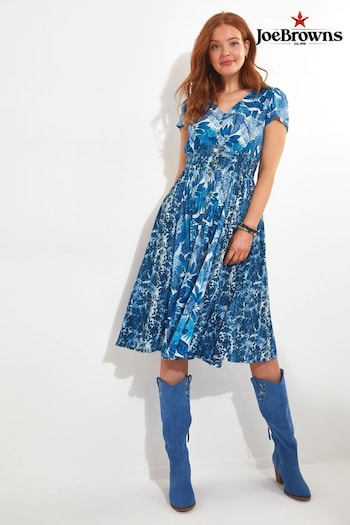 Joe Browns Blue Boho Knee-Length Dress (N25360) | £53