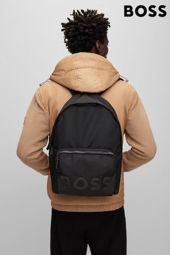 BOSS Black Backpack With Tonal Logo Detail (N25384) | £169