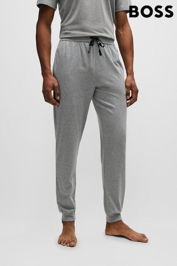 BOSS Grey Stretch Cotton Jersey Joggers (N25407) | £49