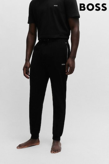 BOSS Black Logo-Detail Joggers In Stretch Cotton (N25436) | £49