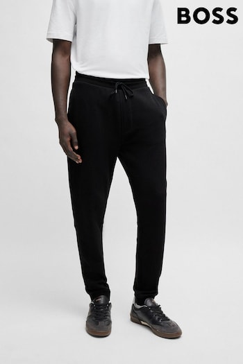 BOSS Black Logo-Patch Joggers In Cotton Terry (N25454) | £119