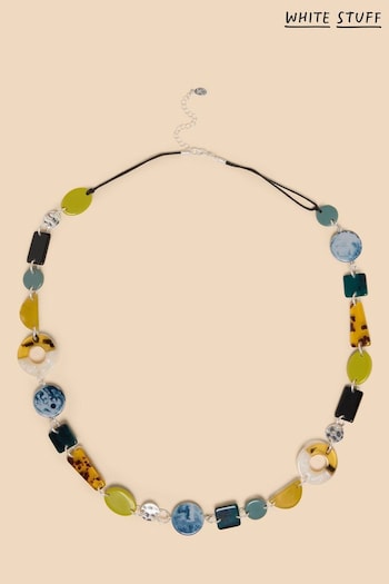 White Stuff Yellow Eden Resin Station Necklace (N25484) | £22.50