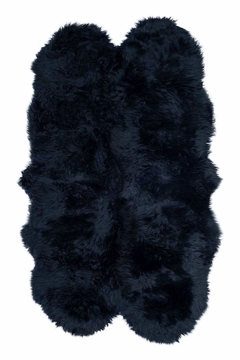 Naturally Sheepskins Black Quad Sheepskin Rug (N25562) | £200