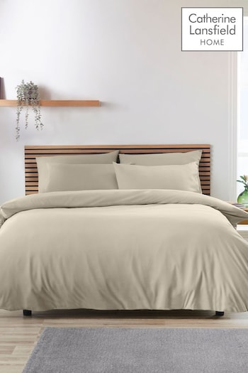 Catherine Lansfield Natural So Soft Easy Iron Duvet Cover Set (N25850) | £10 - £25