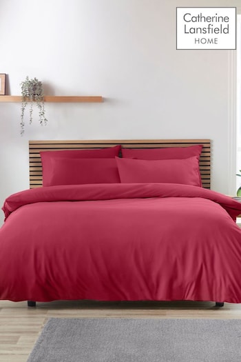 Catherine Lansfield Hot Pink So Soft Easy Iron Duvet Cover Set (N25890) | £10 - £25