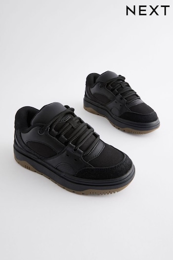 Black Chunky Skate Trainers (N25964) | £26 - £33