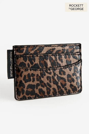 Rockett St George Leopard Print Card Holder (N25977) | £14