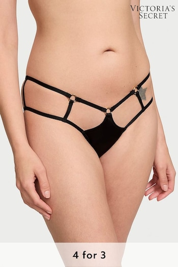 Victoria's Secret Black Strappy Cheeky Knickers (N26036) | £18