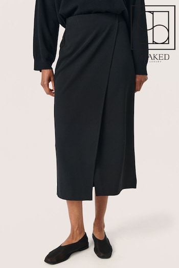 Soaked in Luxury Slim Fit Bea Black Skirt (N26313) | £75