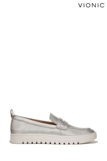 Vionic Silver Uptown Slip-Ons Loafers (N26583) | £125