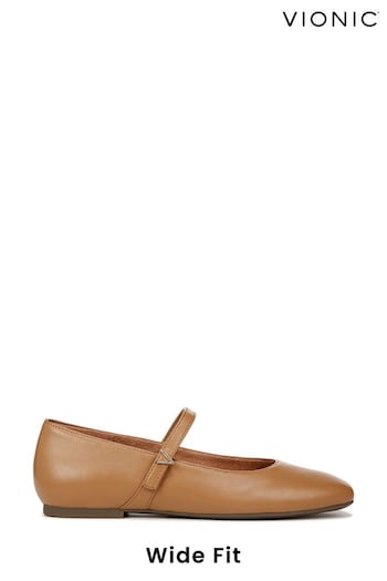 Vionic Alameda Wide Fit Mary Jane negras Shoes (N26592) | £125