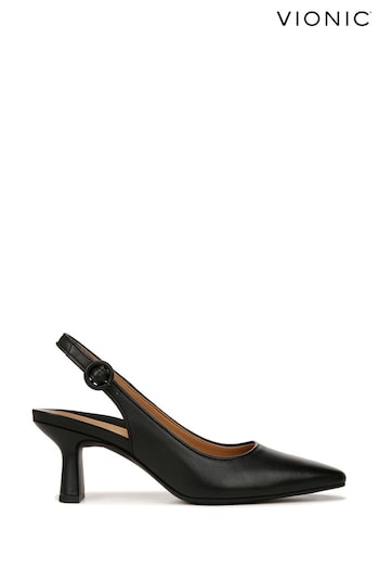 Vionic Perris Slingback Black Shoes (N26607) | £135