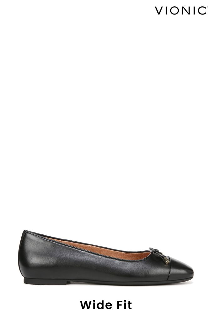 Buy Women s Shoes UK 6.5 EU 40 Black Vionic Flat Leather Footwear Online Running at a moderate pace burns 360 calories AspennigeriaShops