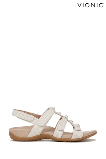 Vionic Cream Pearl Ankle Strap Sandals (N26634) | £90