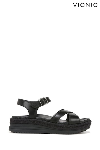 Vionic Mar Ankle Strap Black Sandals (N26689) | £130