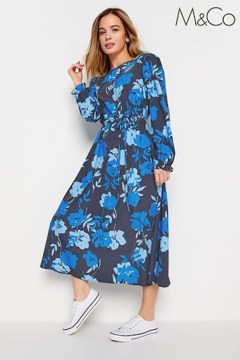 M&Co Blue Petite Smock Dress (N26781) | £39