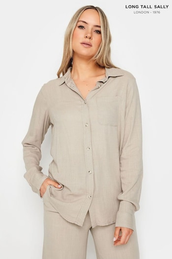 Long Tall Sally Natural Linen Shirt (N26786) | £27